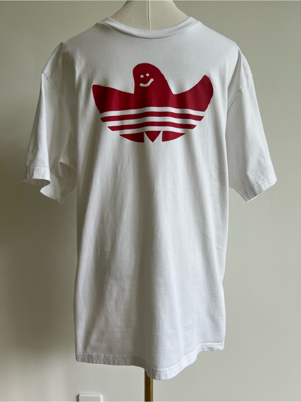 Adidas Skateboarding Men’s Sz L Mark Gonzales Shmoo Ghost T-Shirt White Red 2020